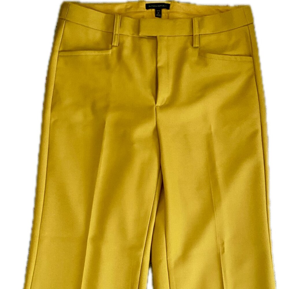 Banana Republic mustard yellow wool trouser